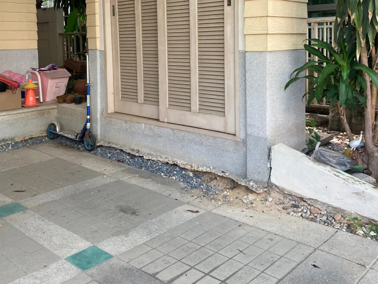 งานแก้ไข้พื้นทรุดตัว หรือแตกร้าว