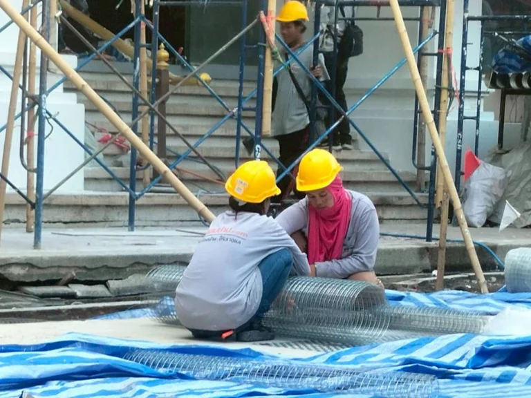 ติดตั้งตาข่ายกันนก